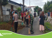 Gotong Royong TNI-Polri di Siantar Barat Wujudkan Lingkungan Bersih dan Kebersamaan