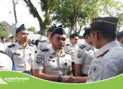 Rutan Pangkalan Brandan Gelar Apel Penyematan Kenaikan Pangkat dan Pemberian Penghargaan Pegawai Teladan